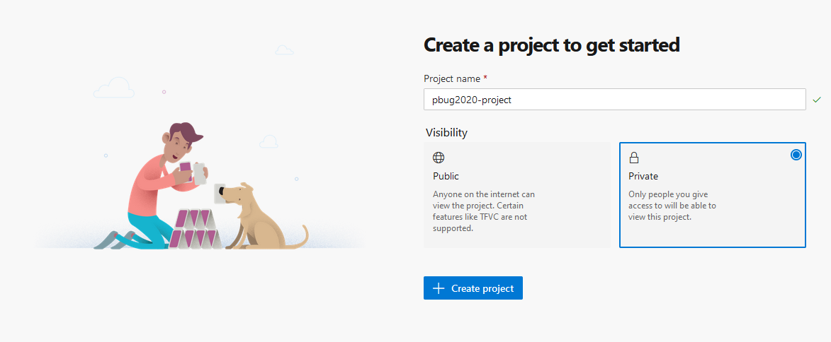 Create a project to get started