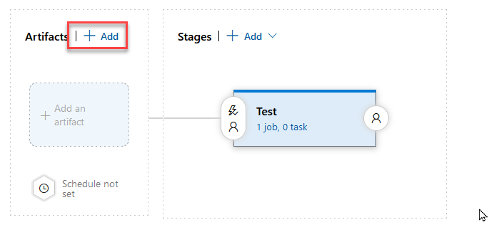 Klik "Add artifact"