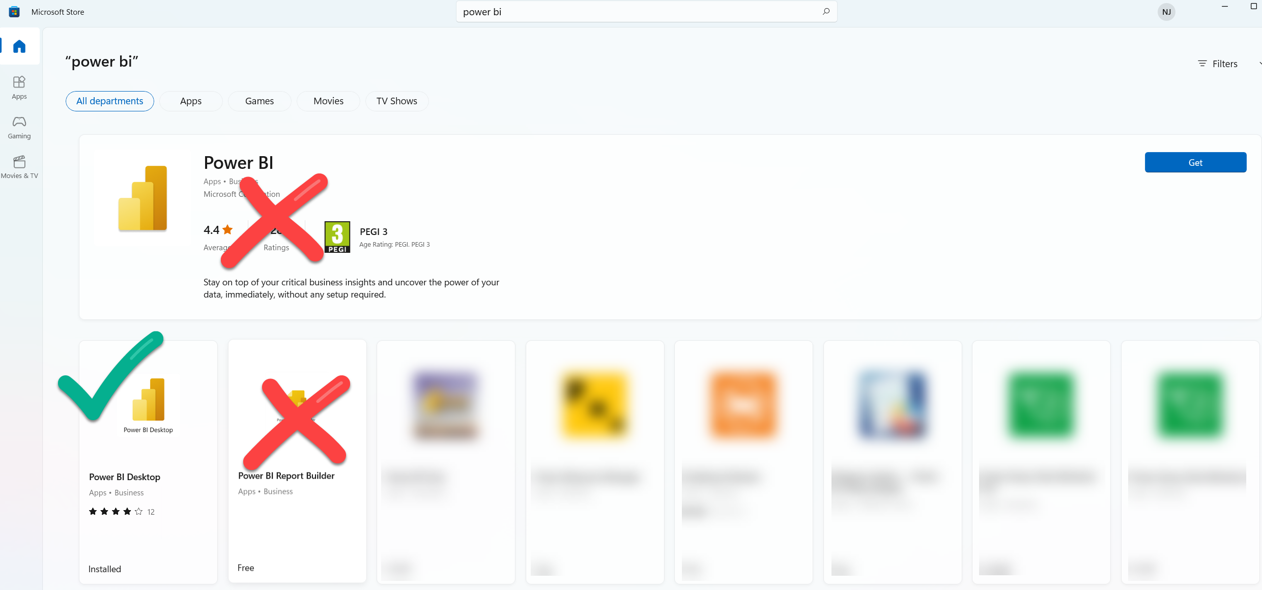 Kies de juiste Power BI Desktop