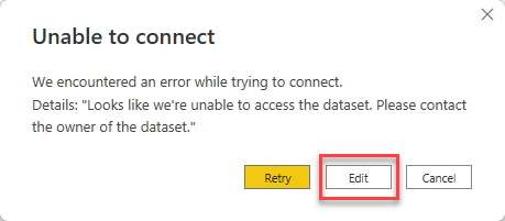Unable to connect